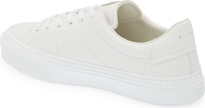 Givenchy o1loc1c0924 Logo Low-Top Sneakers in White/Red Size US 12 / EU 45 - 2 Thumbnail