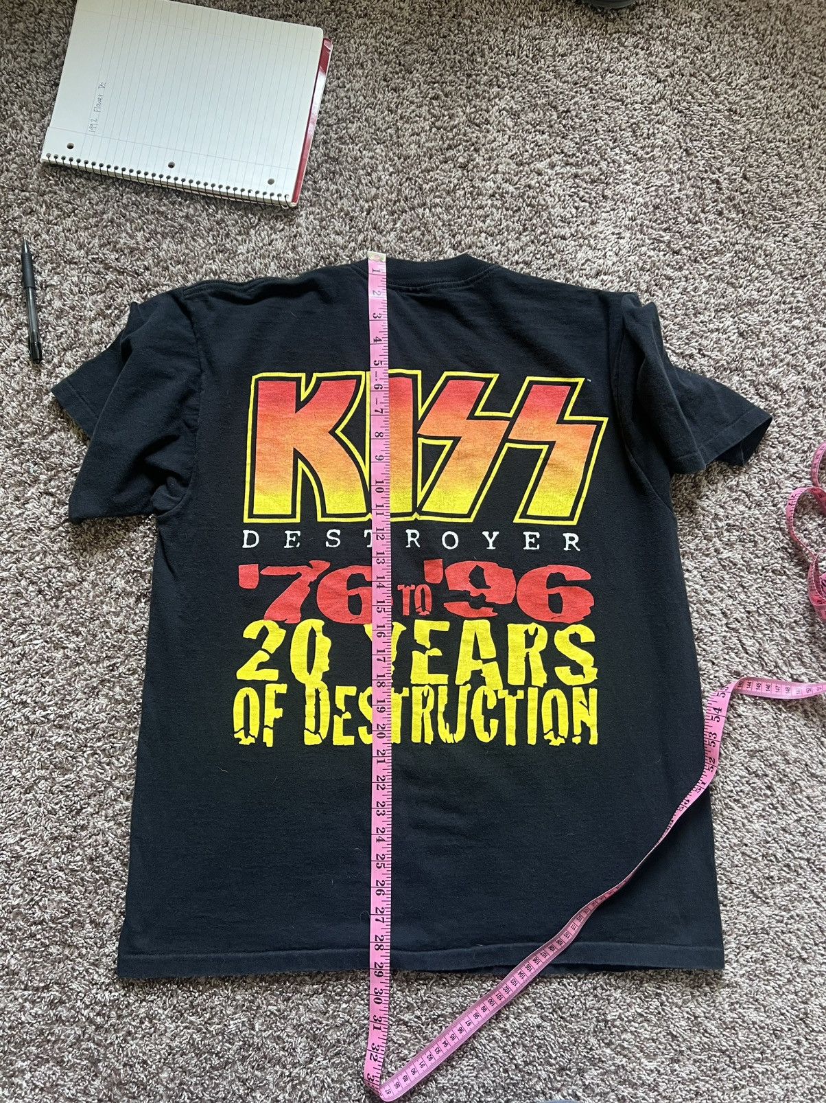 Vintage 1996 KISS 20 Years of Destruction Concert Tee Size US L / EU 52-54 / 3 - 6 Thumbnail