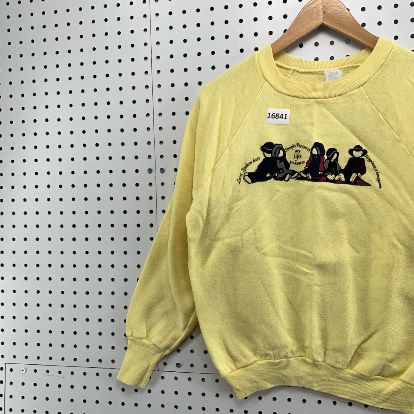 Vintage VINTAGE HealthKnit Crew Neck Sweatshirt Medium Yellow Solid 70s 80s Mens Size US M / EU 48-50 / 2 - 3 Thumbnail