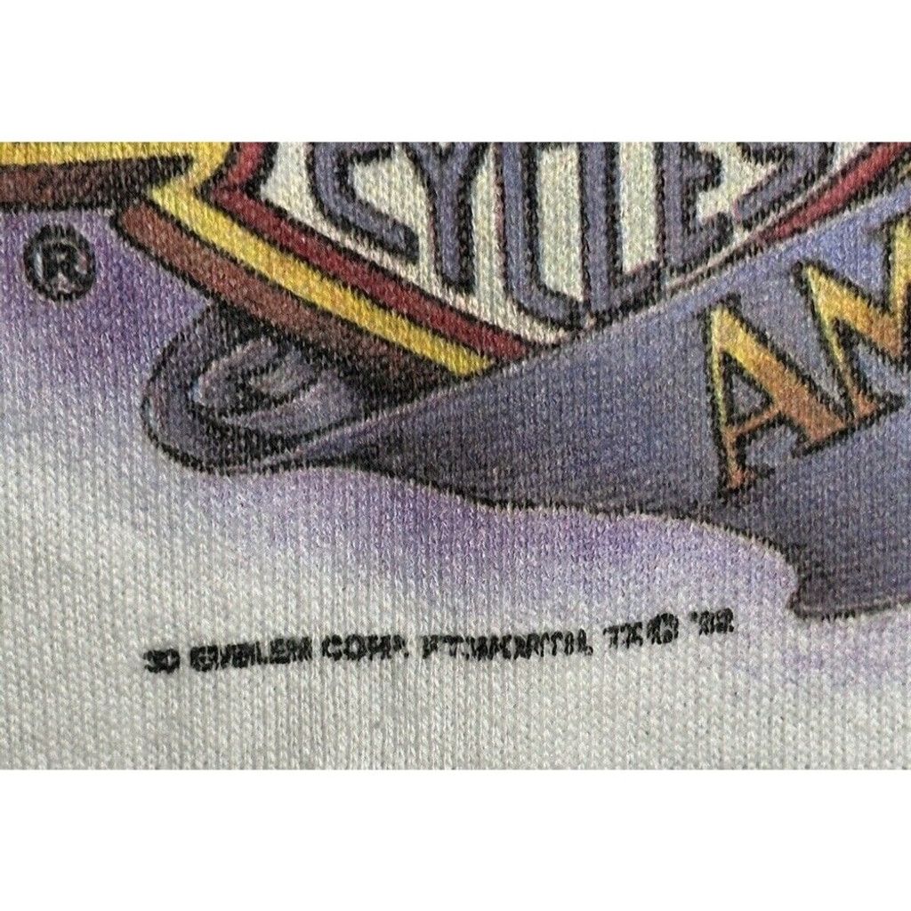 Harley Davidson Vintage Harley Davidson 3D Emblem Wolf Sweatshirt Size US L / EU 52-54 / 3 - 3 Thumbnail
