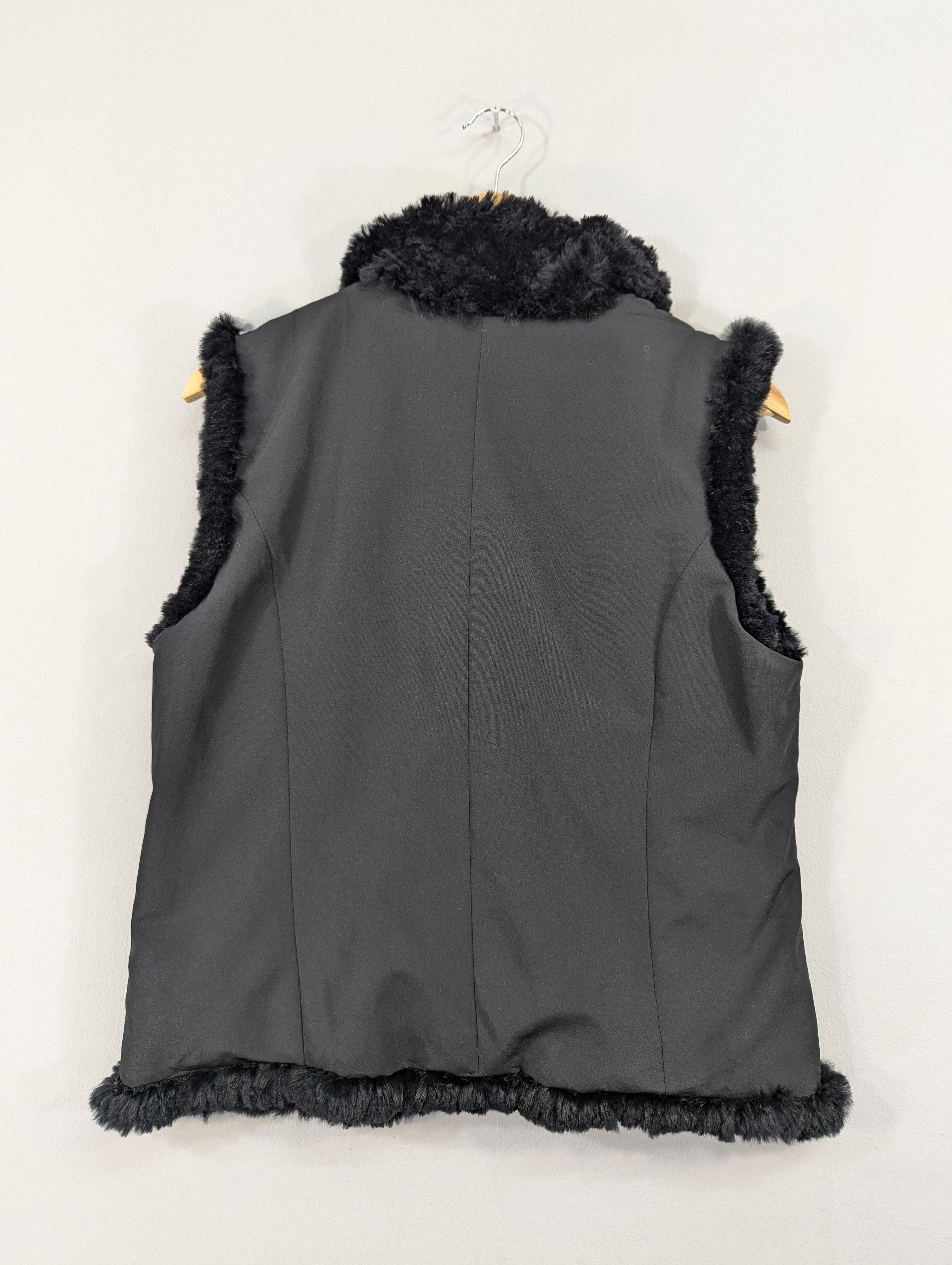 Japanese Brand Unbrand Mink Fur Rabbit Reversible Sleeveless Jacket Size M / US 6-8 / IT 42-44 - 5 Thumbnail