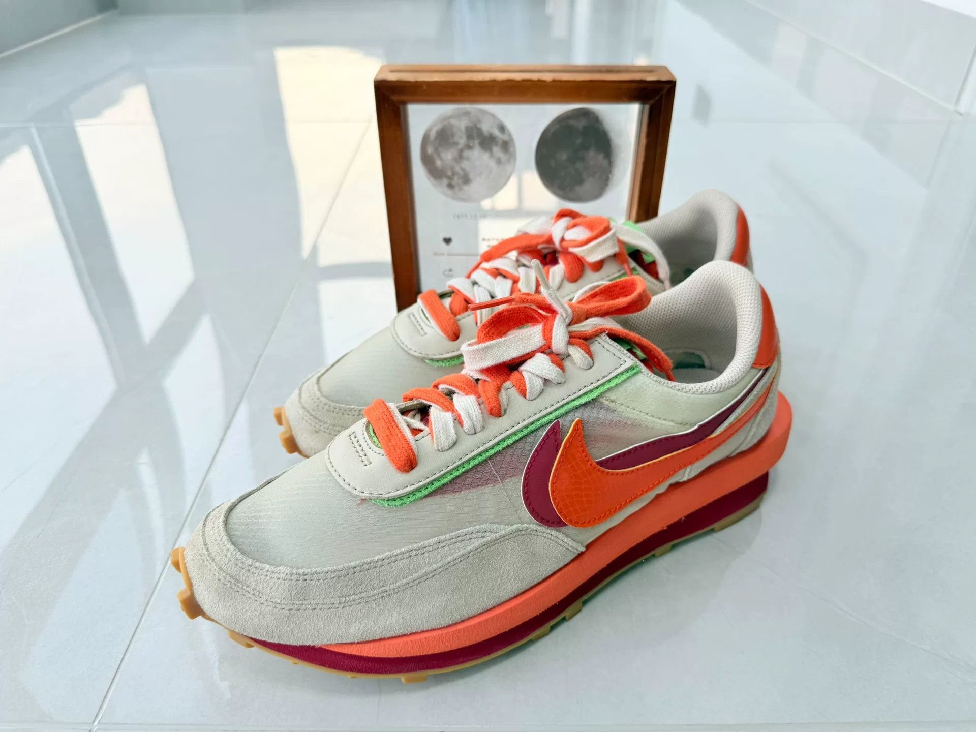 Sacai Sacai Collab White Lowtop Sneakers 11 Men Size US 11 / EU 44 - 1 Thumbnail