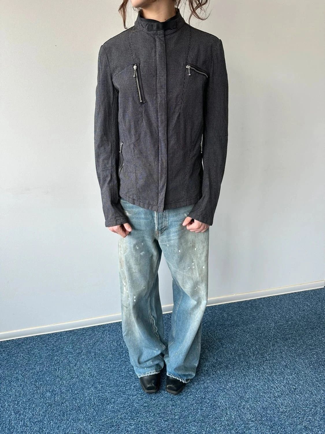 Marithe + Francois Girbaud Marithé + Francois Girbaud Fitted Jacket Pied de Poule Size M / US 6-8 / IT 42-44 - 1 Thumbnail