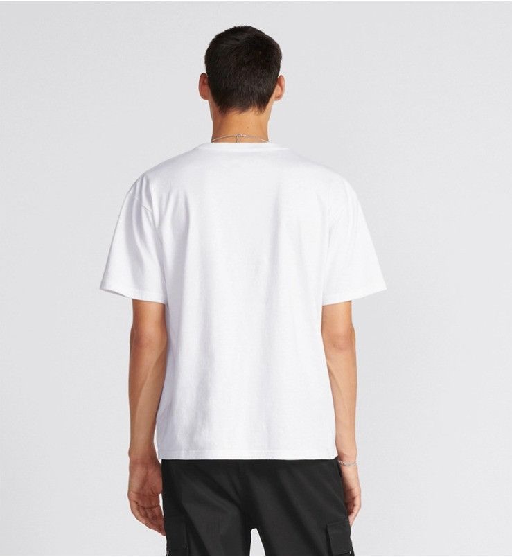 Dior o1w1db11024 Relaxed-Fit T-Shirt in White Size US L / EU 52-54 / 3 - 7 Thumbnail