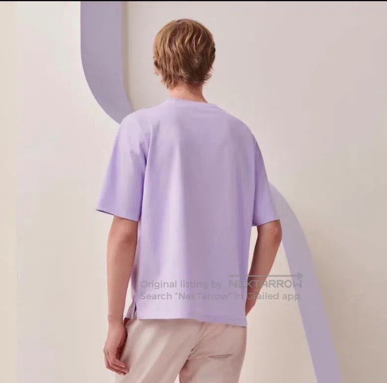 Hermes Hermes Lavender 100% Cotton Sheepskin Embellished Logo Sho Size US XXL / EU 58 / 5 - 8 Thumbnail