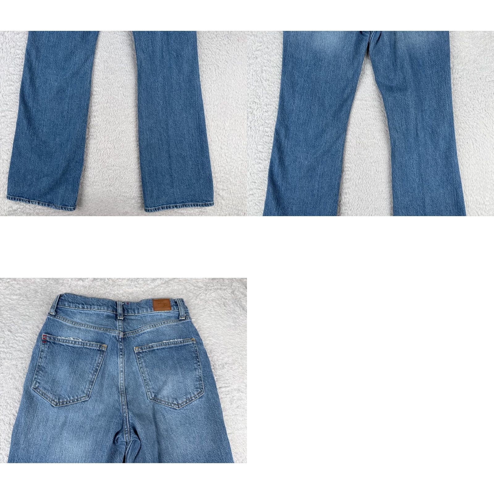 Bdg BDG Jeans Womens 26 Blue Denim High Rise Flared Distressed 26x30 Jeans - 5-Pocket Cotton Denim Regular Womens 30 Inseam Medium Wash Vintage No Size 26" / US 2 / IT 38 - 10 Thumbnail