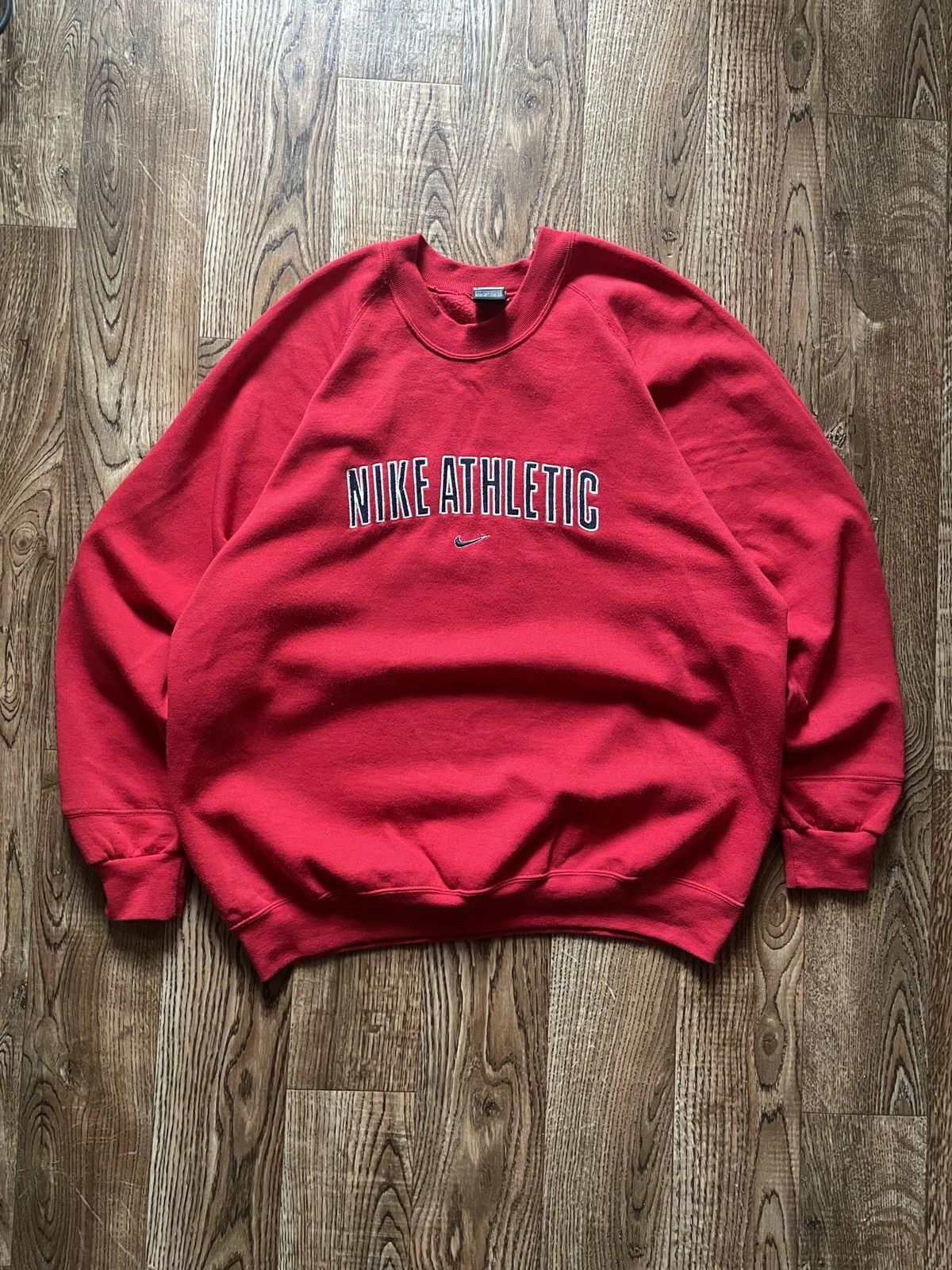 Nike 90s Vintage Nike Sweatshirt Retro Big Swoosh Logo Crewneck Size US XXL / EU 58 / 5 - 1 Thumbnail