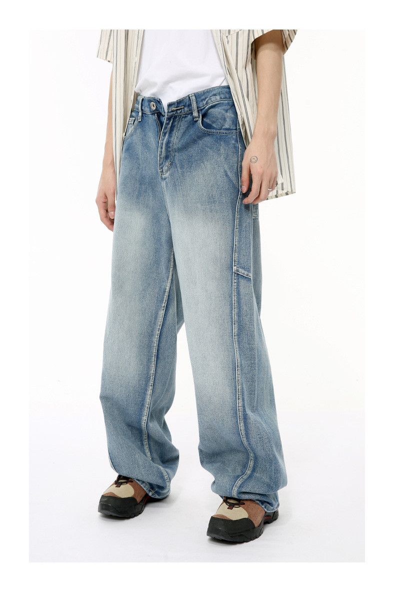 Japanese Brand American style multi-layered patchwork loose jeans Size US 32 / EU 48 - 5 Thumbnail