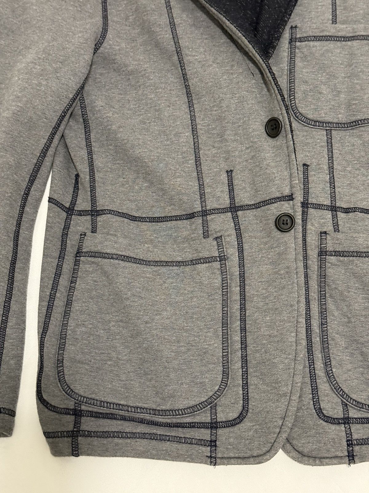 Comme des Garcons Homme Plus French Terry Exposed Stitch Jacket - Sz S Size US S / EU 44-46 / 1 - 3 Thumbnail