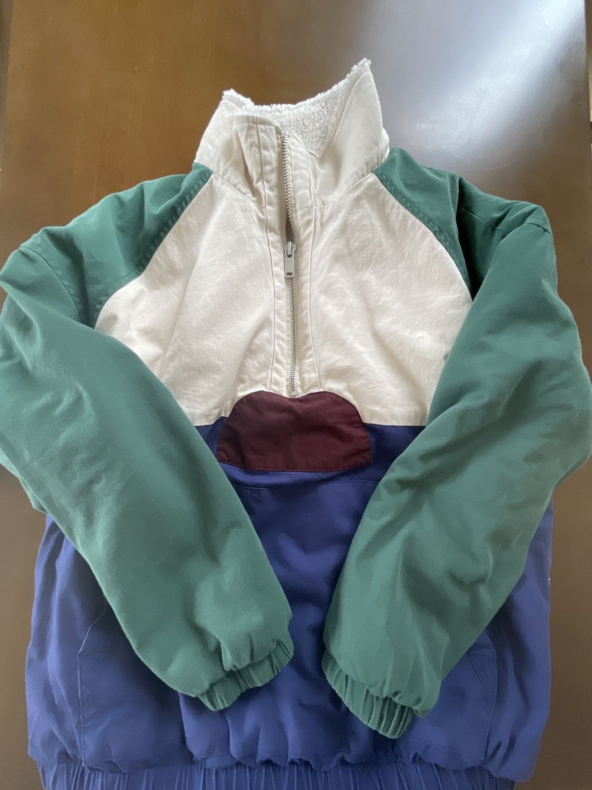 Zara Colorful Fleece Quarter-Zip Pull-over Size US L / EU 52-54 / 3 - 1 Thumbnail