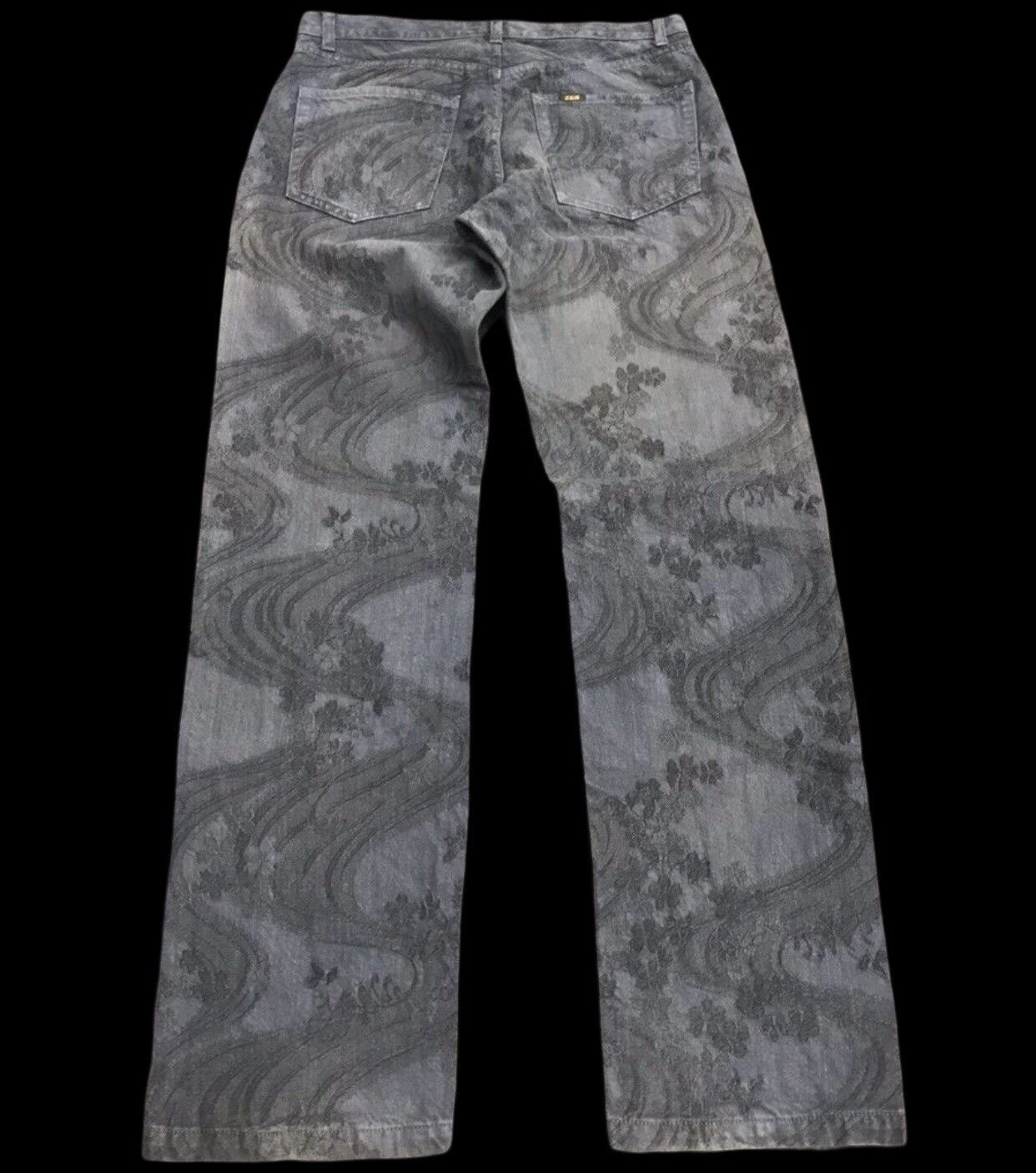Japanese Brand Archival ZEN KYOTO Sakura Mural Jeans Size US 31 - 2 Thumbnail