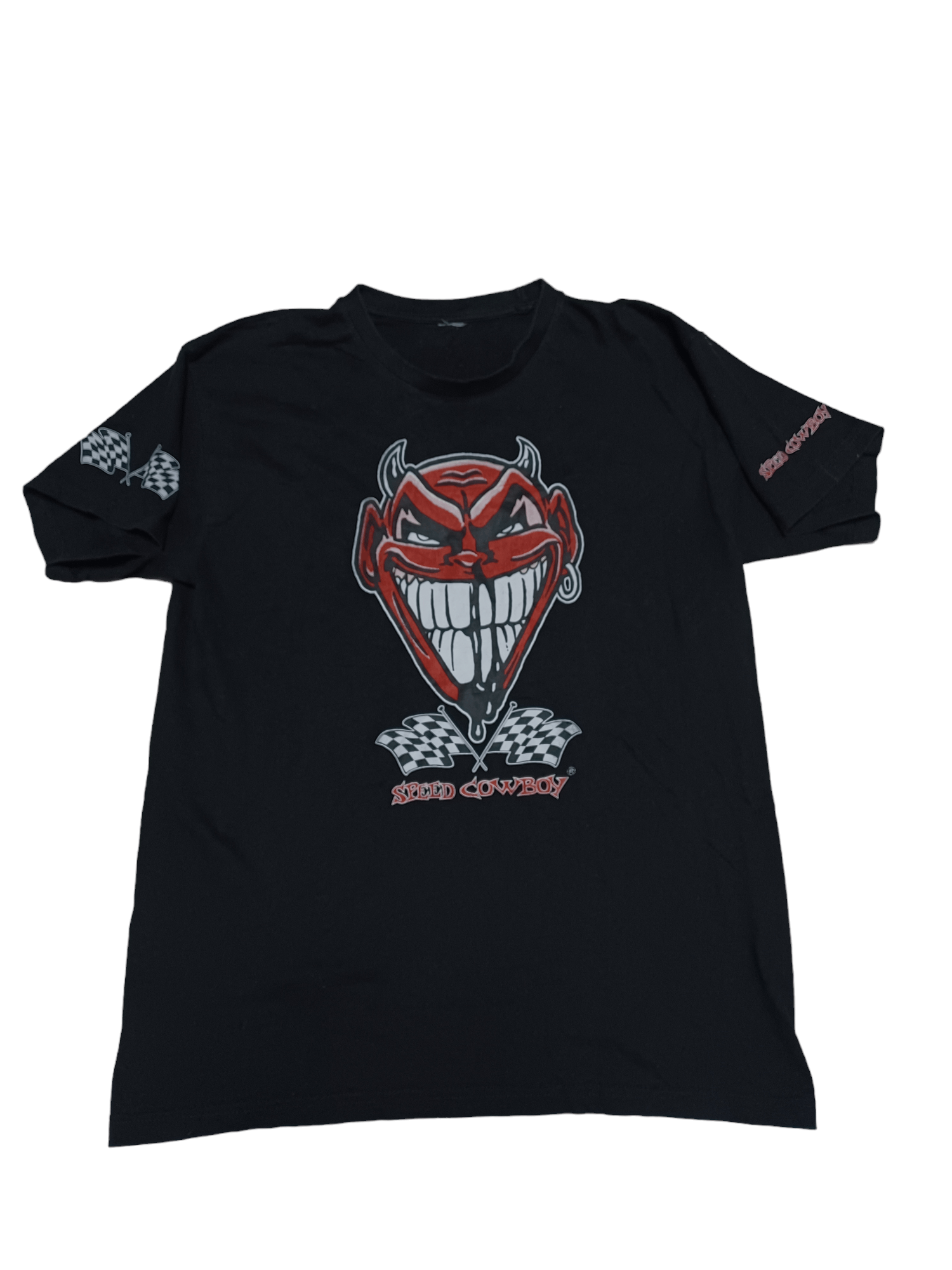 Other SPEED COWBOY DEVIL VINTAGE 90S TEE CRAZY PRINT Y2K Size US M / EU 48-50 / 2 - 1 Thumbnail