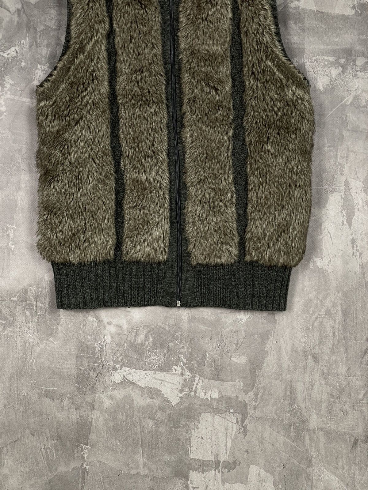 If Six Was Nine Japanese vintage Lgb Style Y2K fur zip sweater Vest Size M / US 6-8 / IT 42-44 - 6 Thumbnail