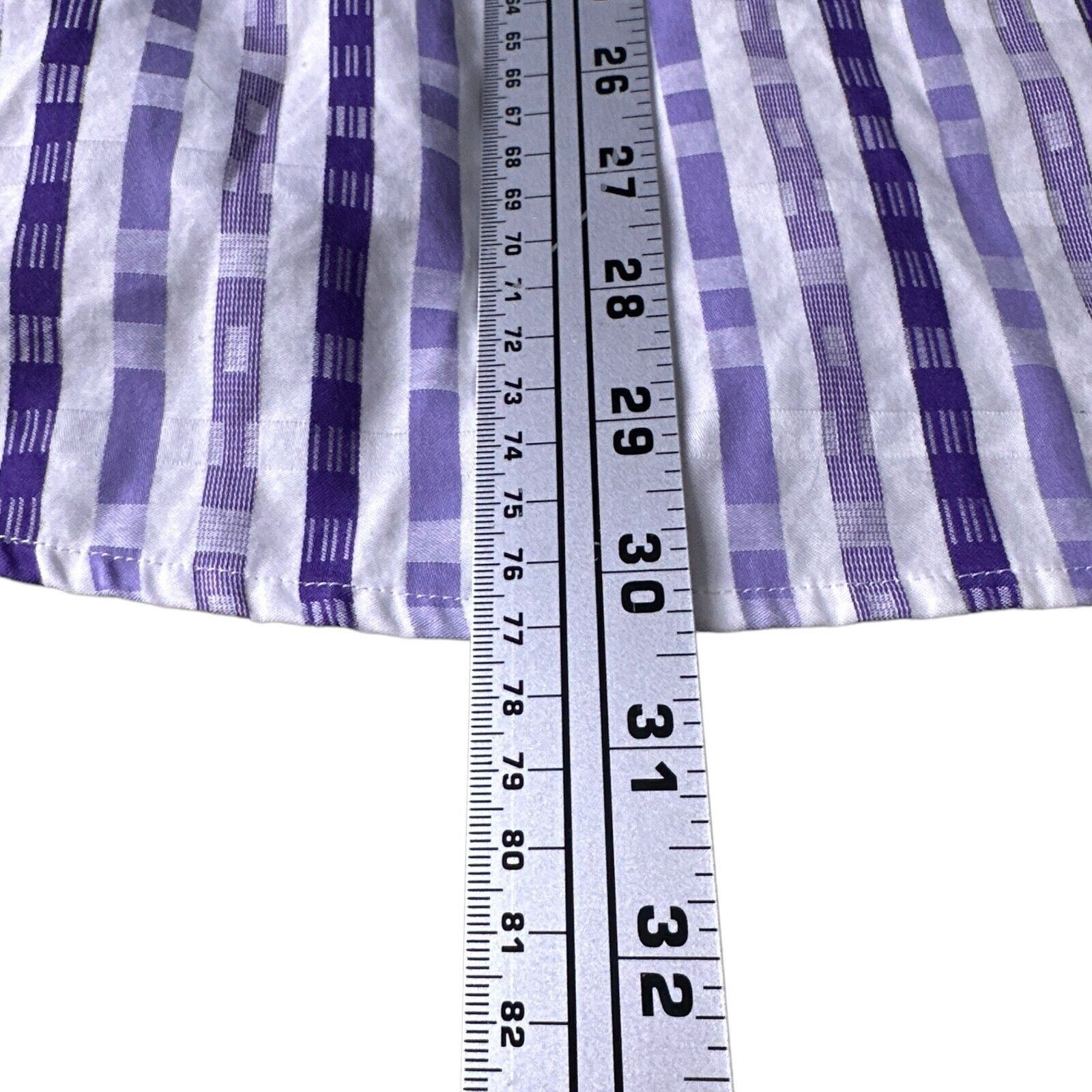 Robert Graham Robert Graham Shirt Men’s Large Purple White Striped Flip Size US L / EU 52-54 / 3 - 12 Thumbnail