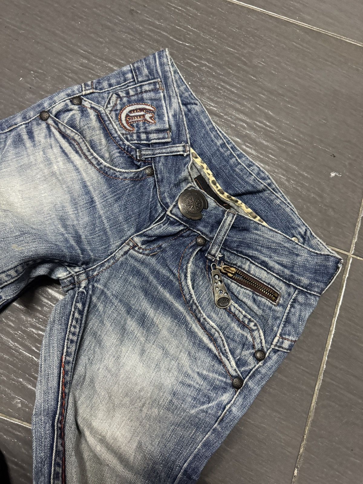 If Six Was Nine × Japanese Brand × Seditionaries CYCLOCITU FLARE JEANS Size US 30 / EU 46 - 2 Thumbnail