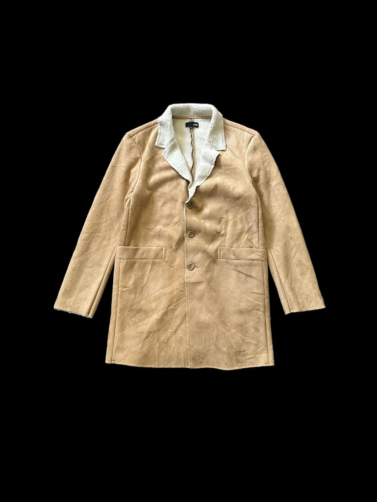 Japanese Brand Avant-garde Rubik moleskin Sherpa long coat Size US L / EU 52-54 / 3 - 1 Thumbnail
