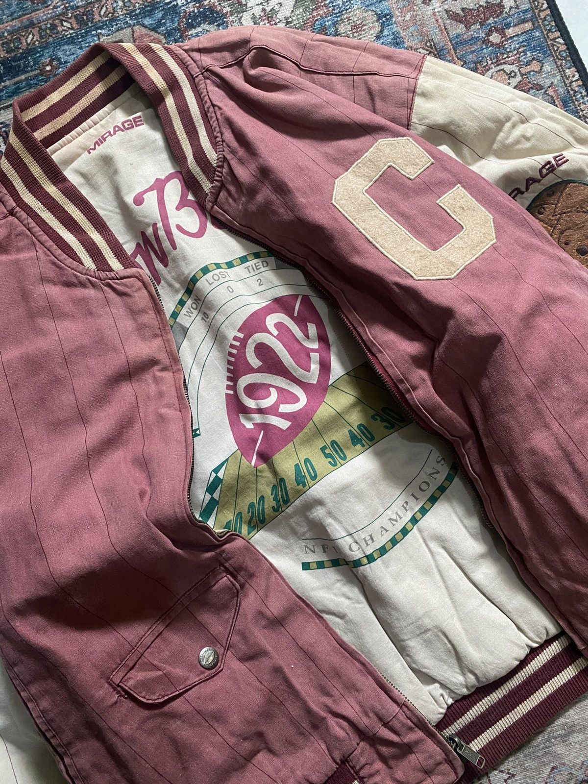 Vintage Vintage Canton Bulldogs NFL Reversible Varsity Jacket Size US M / EU 48-50 / 2 - 8 Thumbnail
