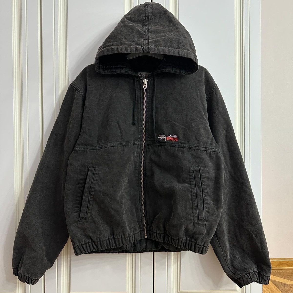 Streetwear × Stussy Stussy insulated canvas work jacket