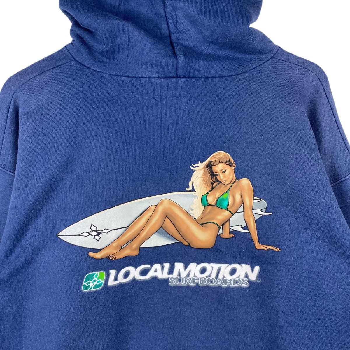 Vintage 💥 Vintage 80s Local Motion Hoodie Pullover Size US M / EU 48-50 / 2 - 3 Thumbnail