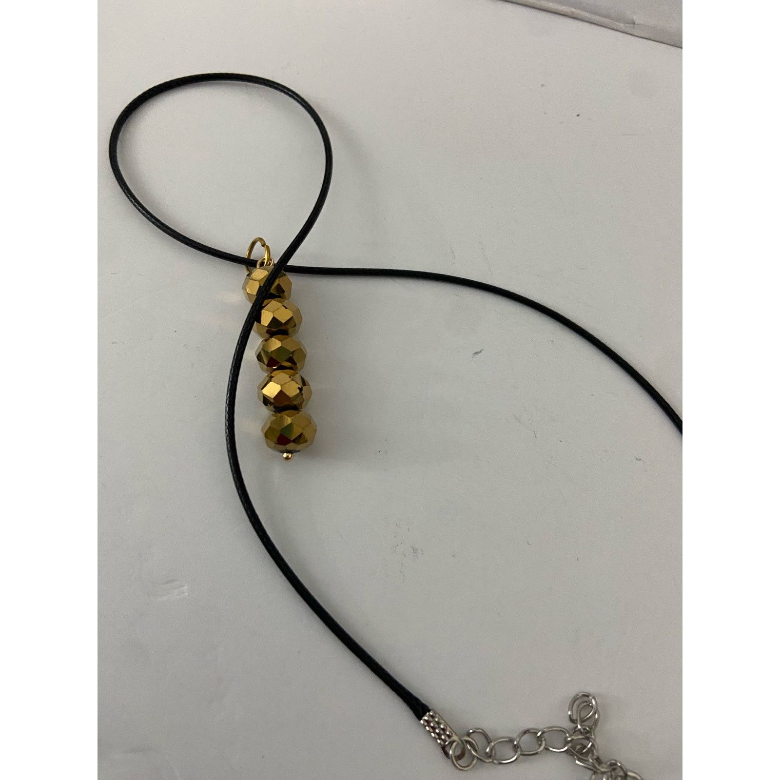 Handmade gold bead pendant necklace Size ONE SIZE - 4 Thumbnail