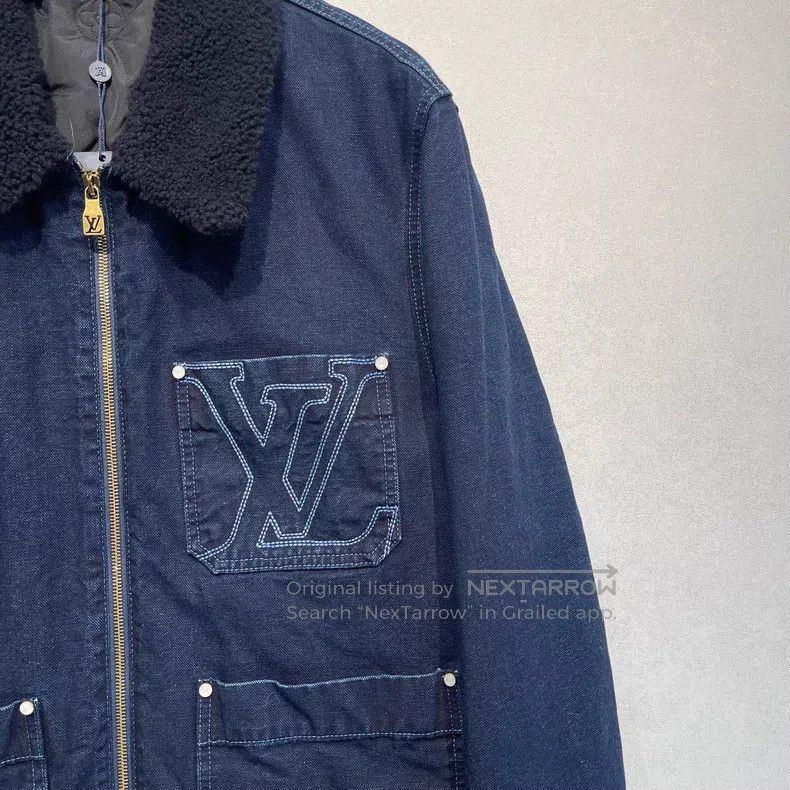 Louis Vuitton Louis Vuitton SS25 pocket logo embroidered blue denim jack Size US L / EU 52-54 / 3 - 3 Thumbnail