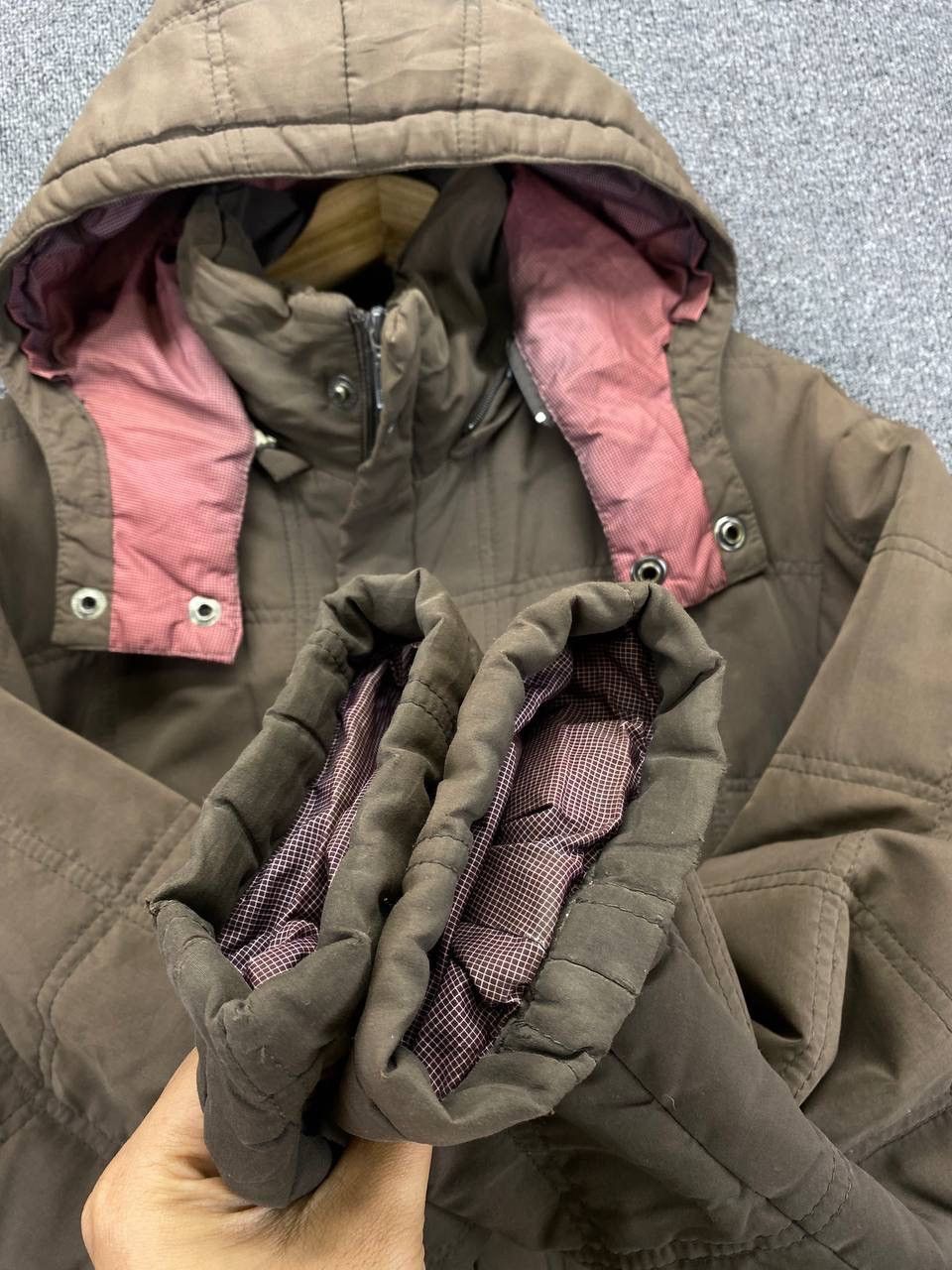 Kansai Yamamoto Vintage Kansai Yamamoto Hoodie Quilted Down Jacket Size US M / EU 48-50 / 2 - 12 Thumbnail
