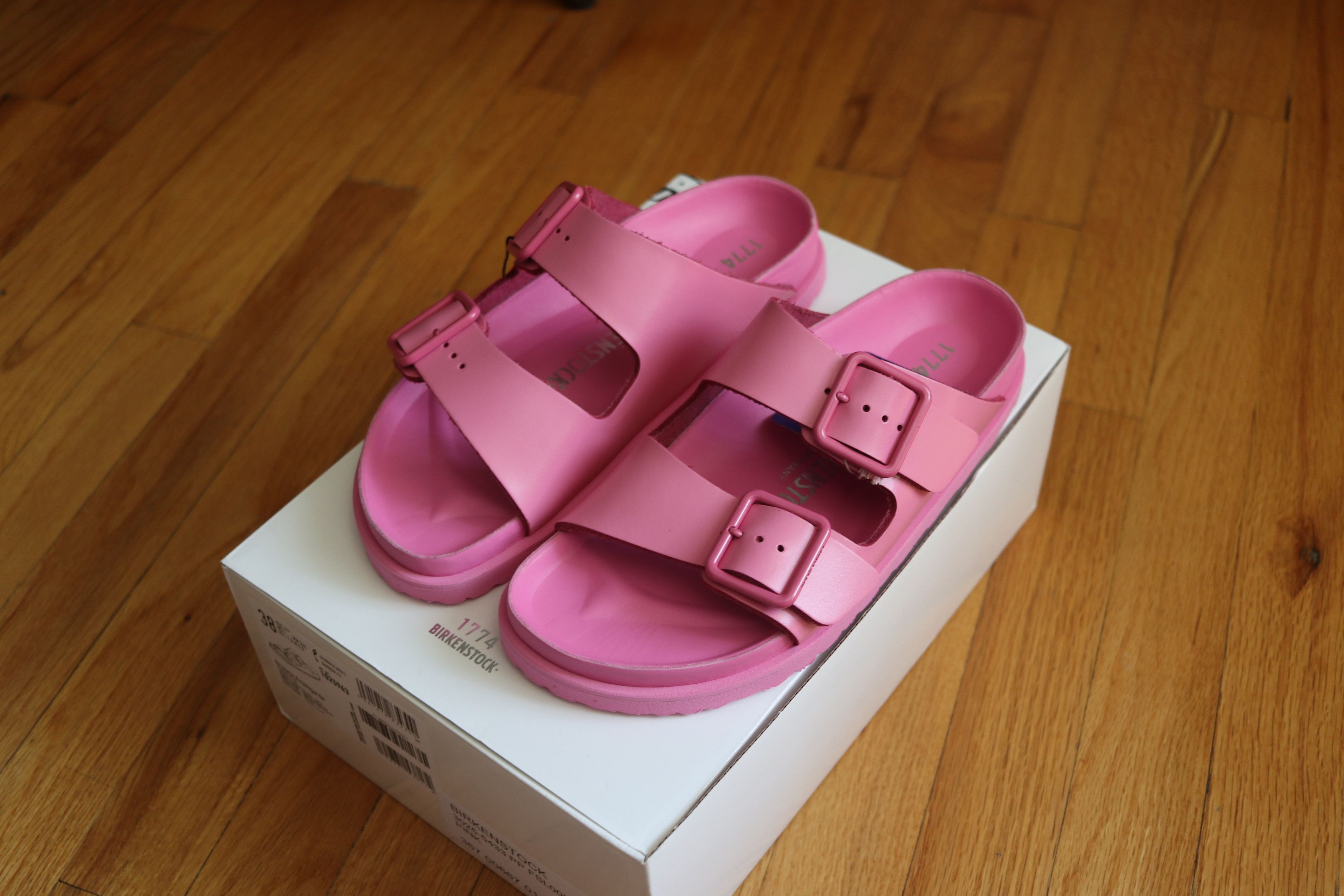 Birkenstock 1774 Arizona Sandals in Azalea Pink