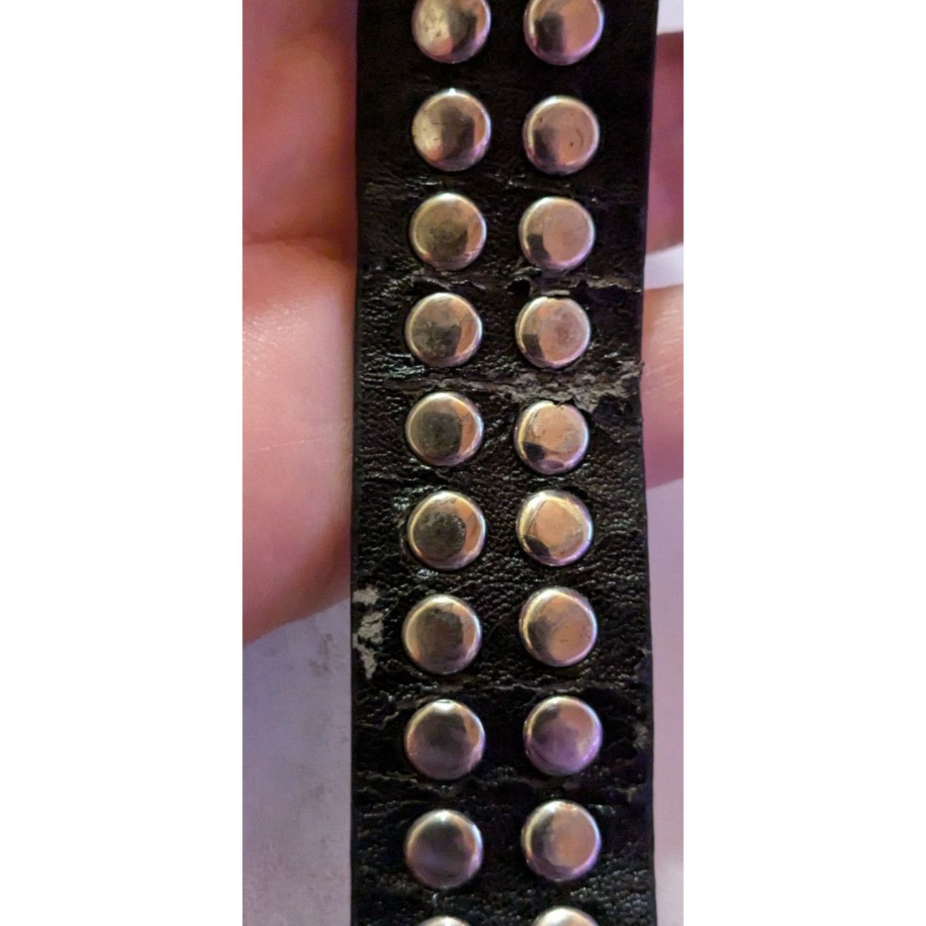 Other Glam Goth Rhinestone Studded Faux Leather Bracelet Size ONE SIZE - 6 Thumbnail