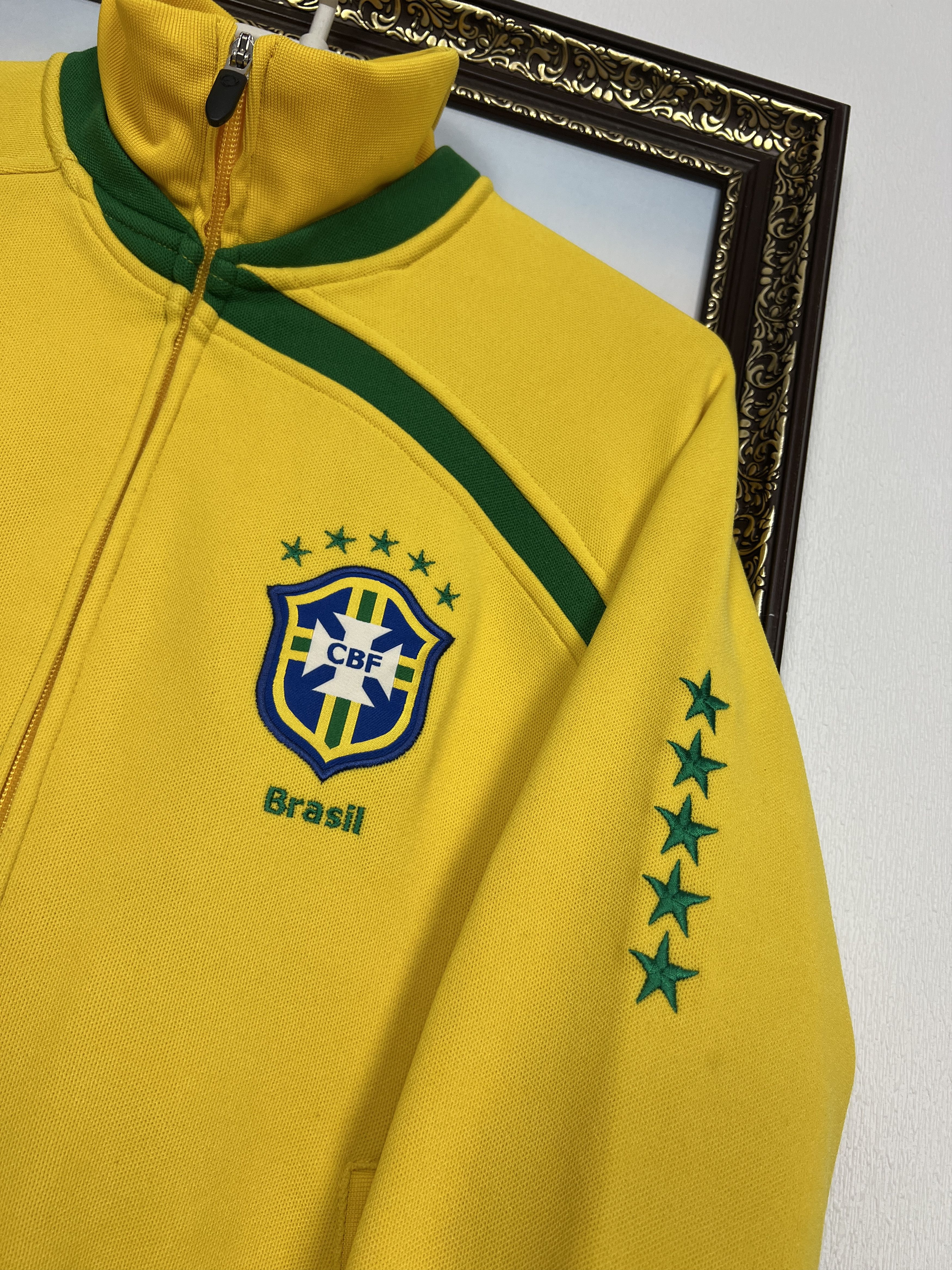 Nike Vintage Brazil Football Jacket Soccer Track Top National Size US M / EU 48-50 / 2 - 4 Thumbnail