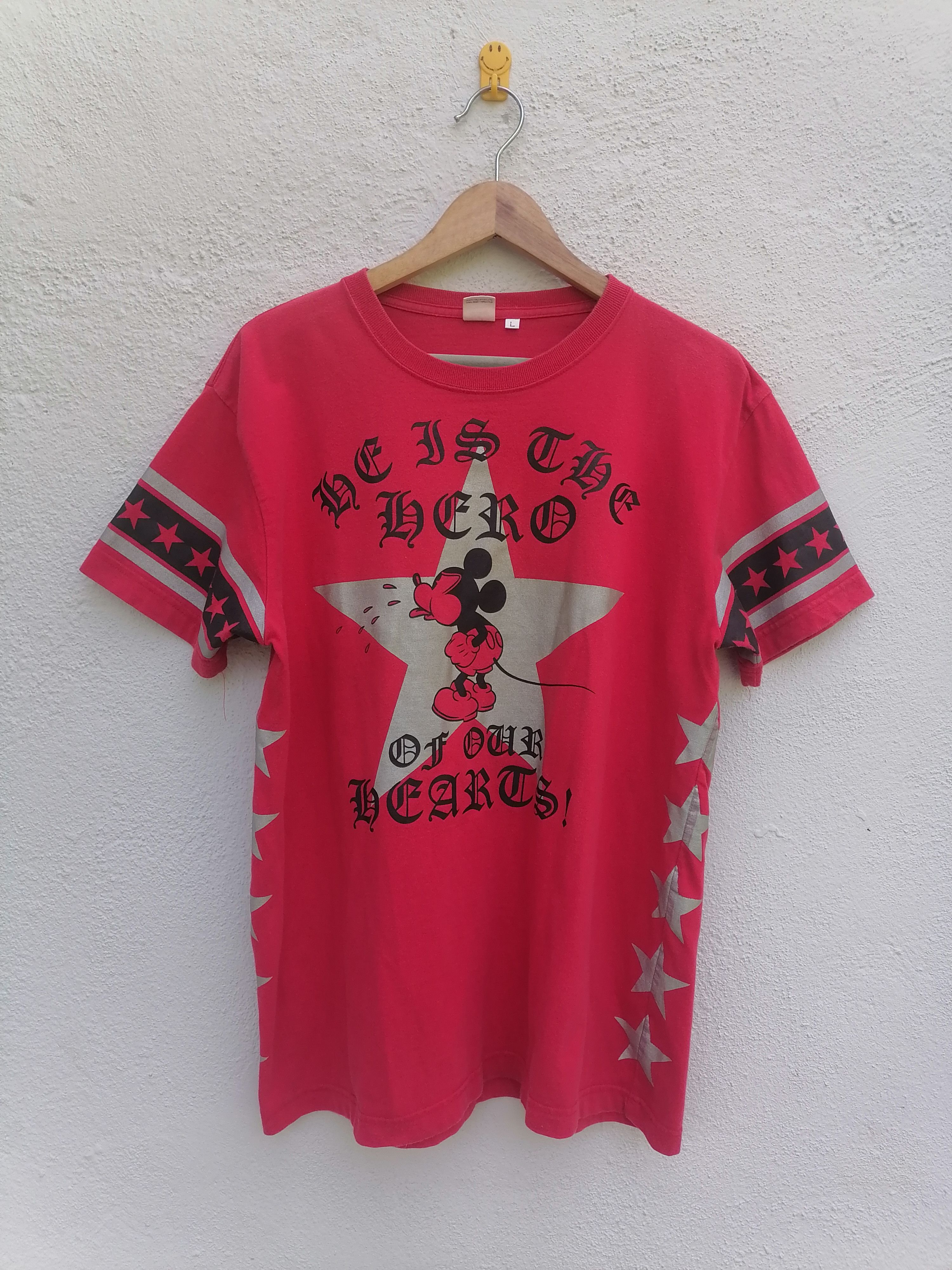 Disney × Mickey Mouse Mickey Mouse Hero Character Sun Faded T-shirt Size US M / EU 48-50 / 2 - 1 Thumbnail