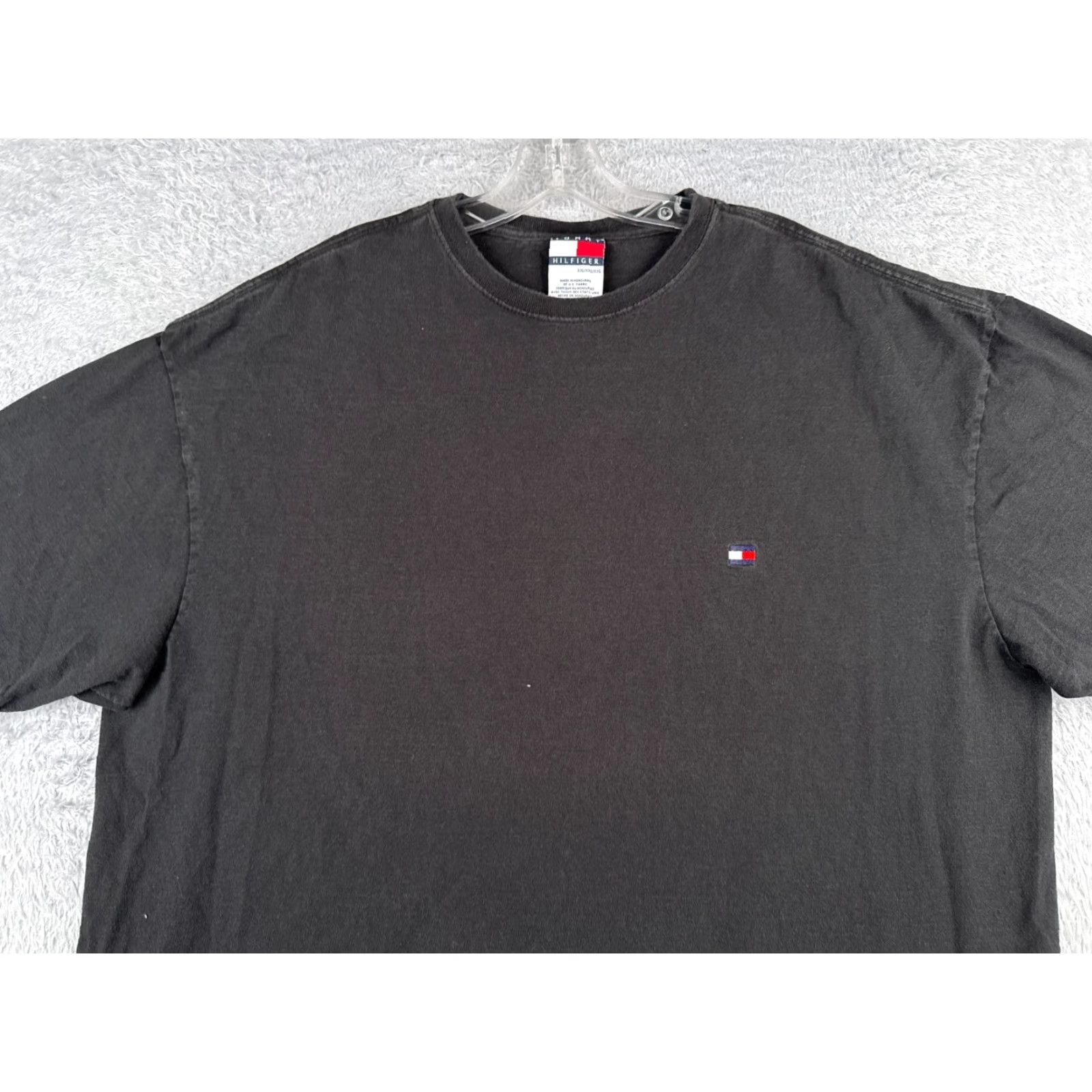 Tommy Hilfiger Tommy Hilfiger Shirt Men 2XL Black Cotton Crew Neck Short Sleeve Sports Classic Size US XXL / EU 58 / 5 - 4 Thumbnail