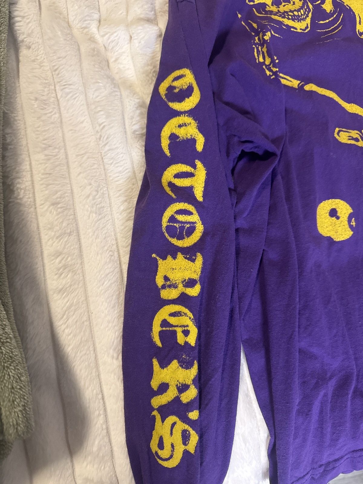 October's Very Own Purple Ovo Skeleton Long sleeve Tee shirt Size US XL / EU 56 / 4 - 3 Thumbnail