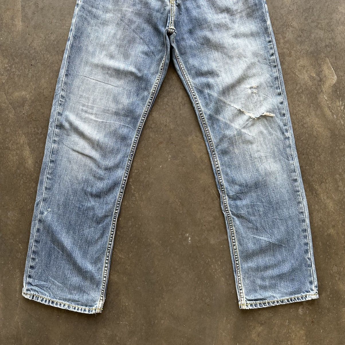 Japanese Brand Vintage Jag Distressed Faded Denim Jean Pant W29 Size US 29 - 2 Thumbnail