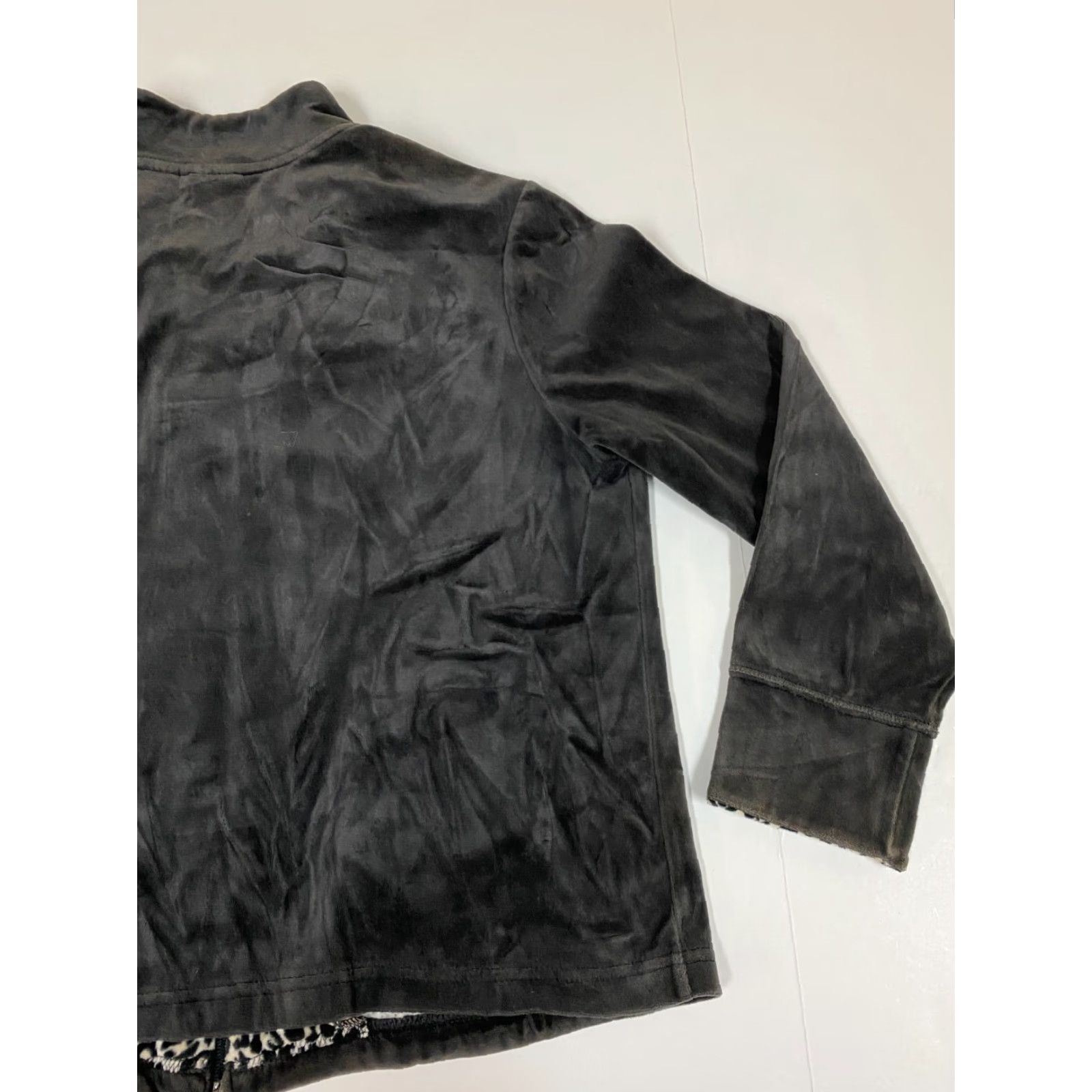Vintage Kim Rogers Womens Sweater PL black full zip petites Size L / US 10 / IT 46 - 7 Thumbnail