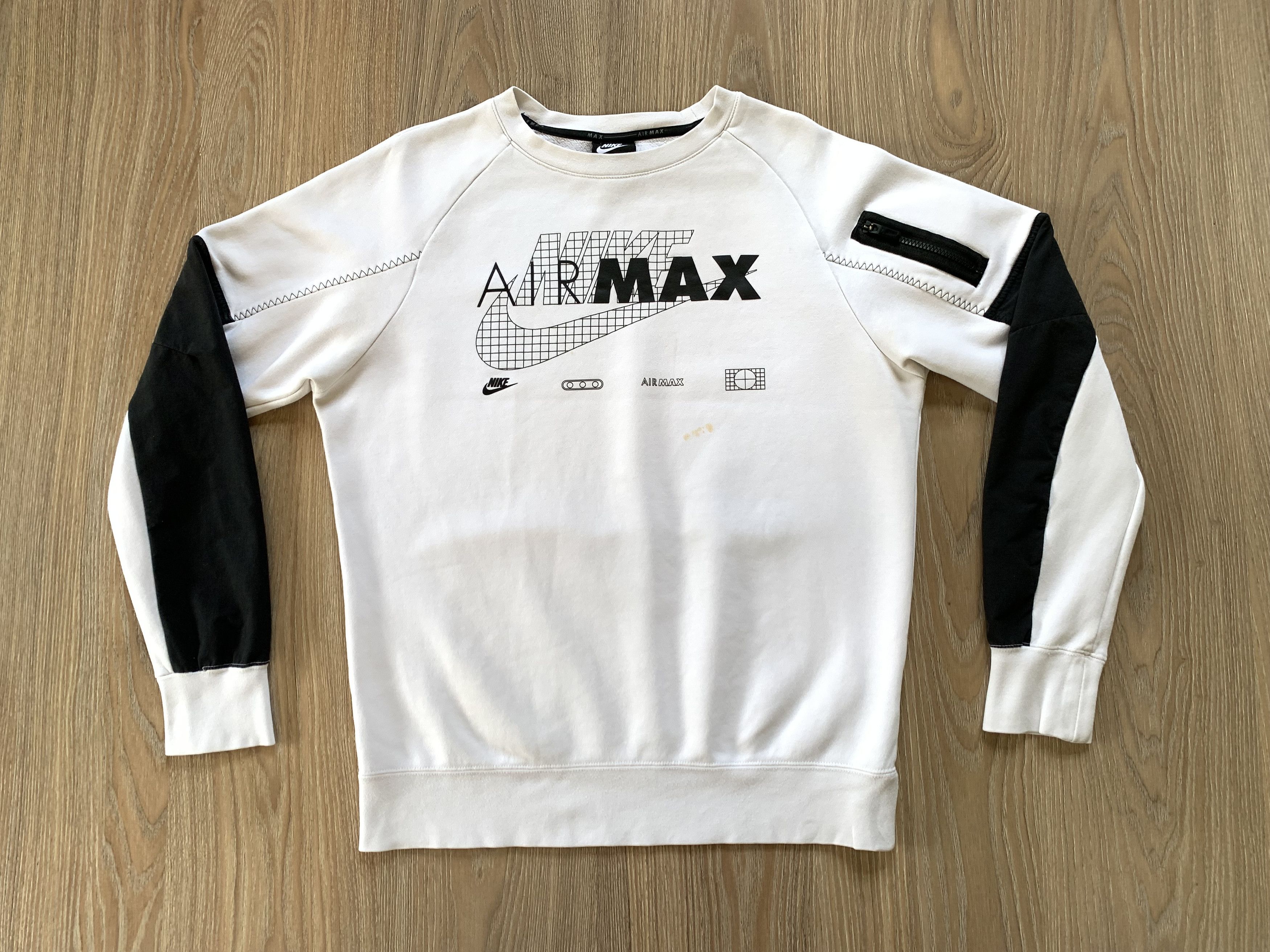 Nike White Nike Air Max Sweatshirt Size US M / EU 48-50 / 2 - 2 Thumbnail