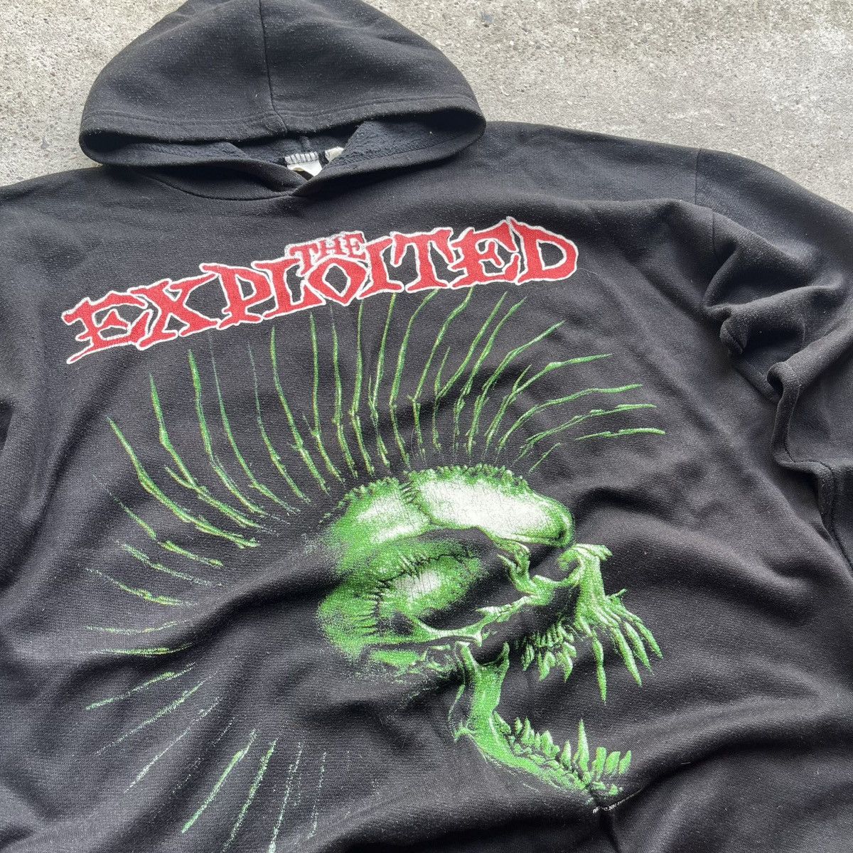 Band Tees × Vintage The Exploited Total Chaos Hoodie f*ck bastards Sweatshirt Size US M / EU 48-50 / 2 - 4 Thumbnail