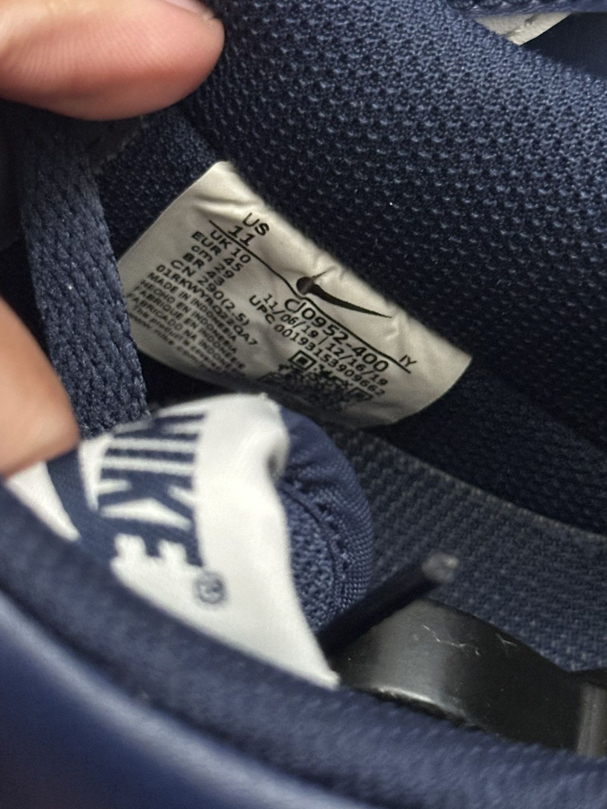 Nike Nike air force 1 obsidian blue white navy - size 11 Size US 11 / EU 44 - 8 Thumbnail