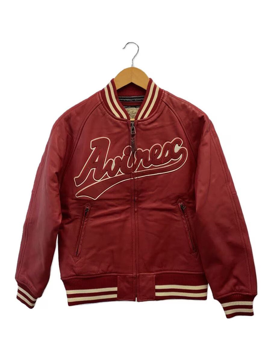 Avirex Avirex Plain Horse Leather Stadium Jacket Bordeaux Size US M / EU 48-50 / 2 - 1 Thumbnail
