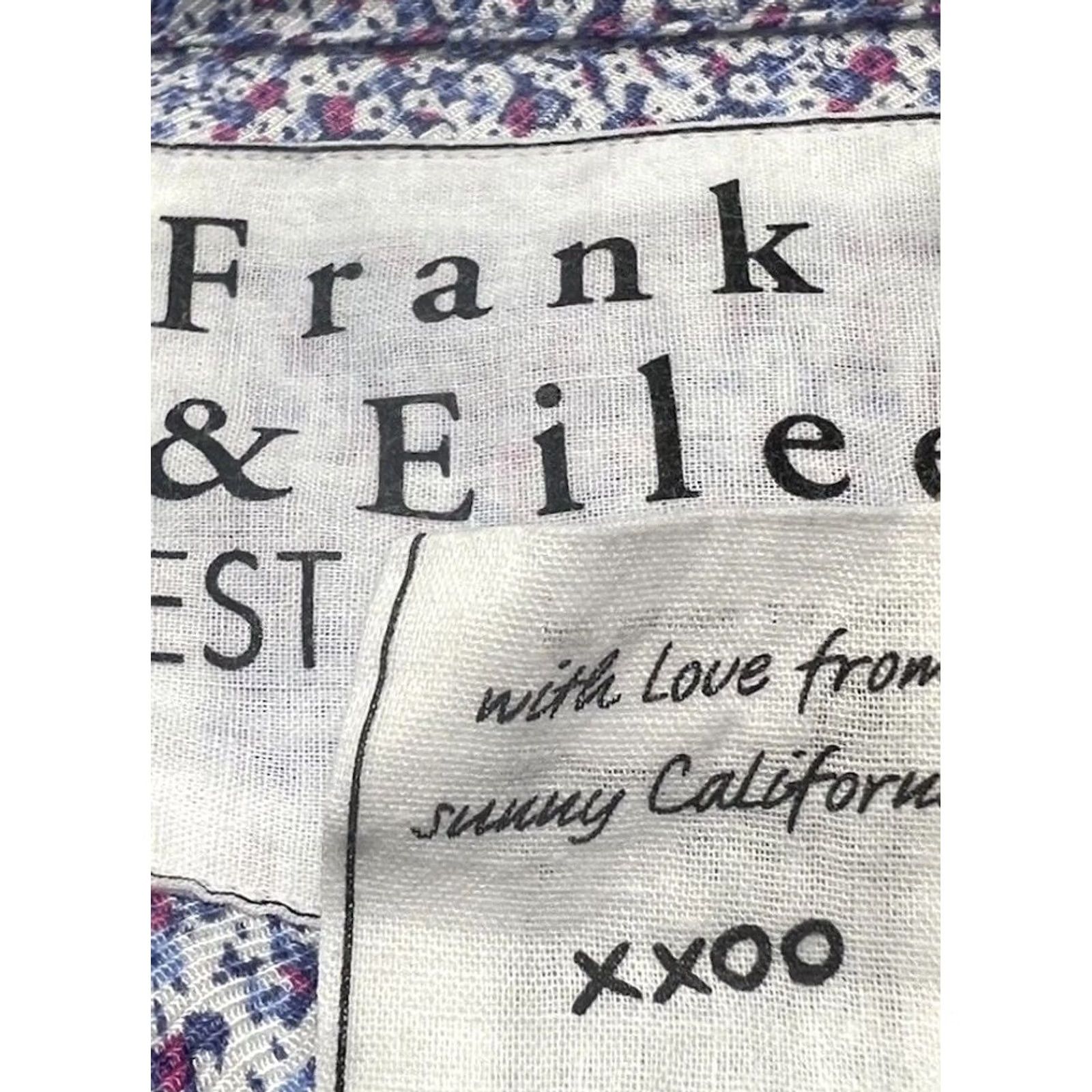 Frank & Eileen Frank & Eileen Shirt XS Floral Ditsy Button Front Multicolor Collared Long Sleeve High Low Hem Modal Button-Up Women Regular Size XS / US 0-2 / IT 36-38 - 4 Thumbnail