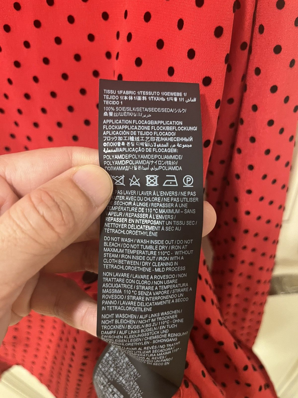 Saint Laurent Paris polka dots silk shirt collar size40 Size US M / EU 48-50 / 2 - 9 Thumbnail