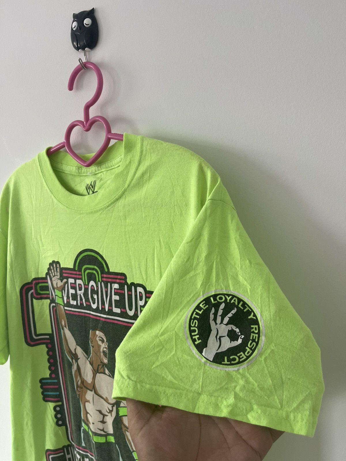 WWE Rare JOHN CENA Never Give Up HLR U Cant See Me 2012 Tee Size US M / EU 48-50 / 2 - 2 Thumbnail