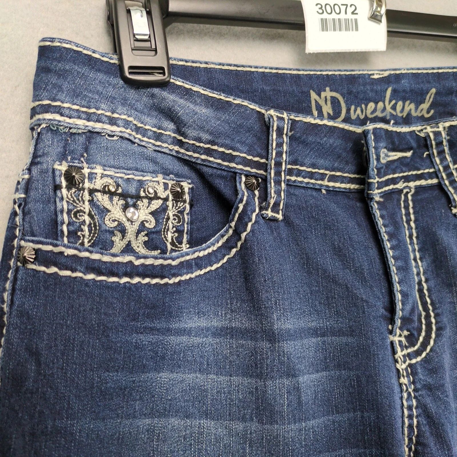 Other ND Weekend Embellished Crop Jeans Women's 6 Low Rise 30x23" Size 28" / US 6 / IT 42 - 8 Thumbnail