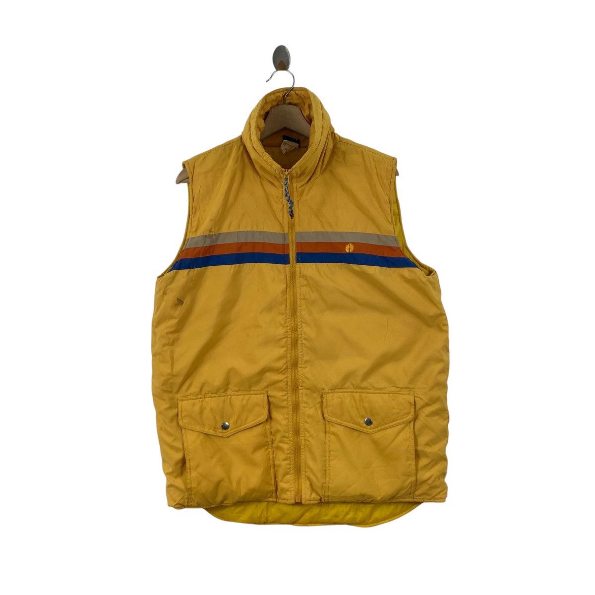 Hang Ten Vintage HANG TEN Puffer Vesy Stripe Outdoor Streetwear Size US L / EU 52-54 / 3 - 1 Thumbnail