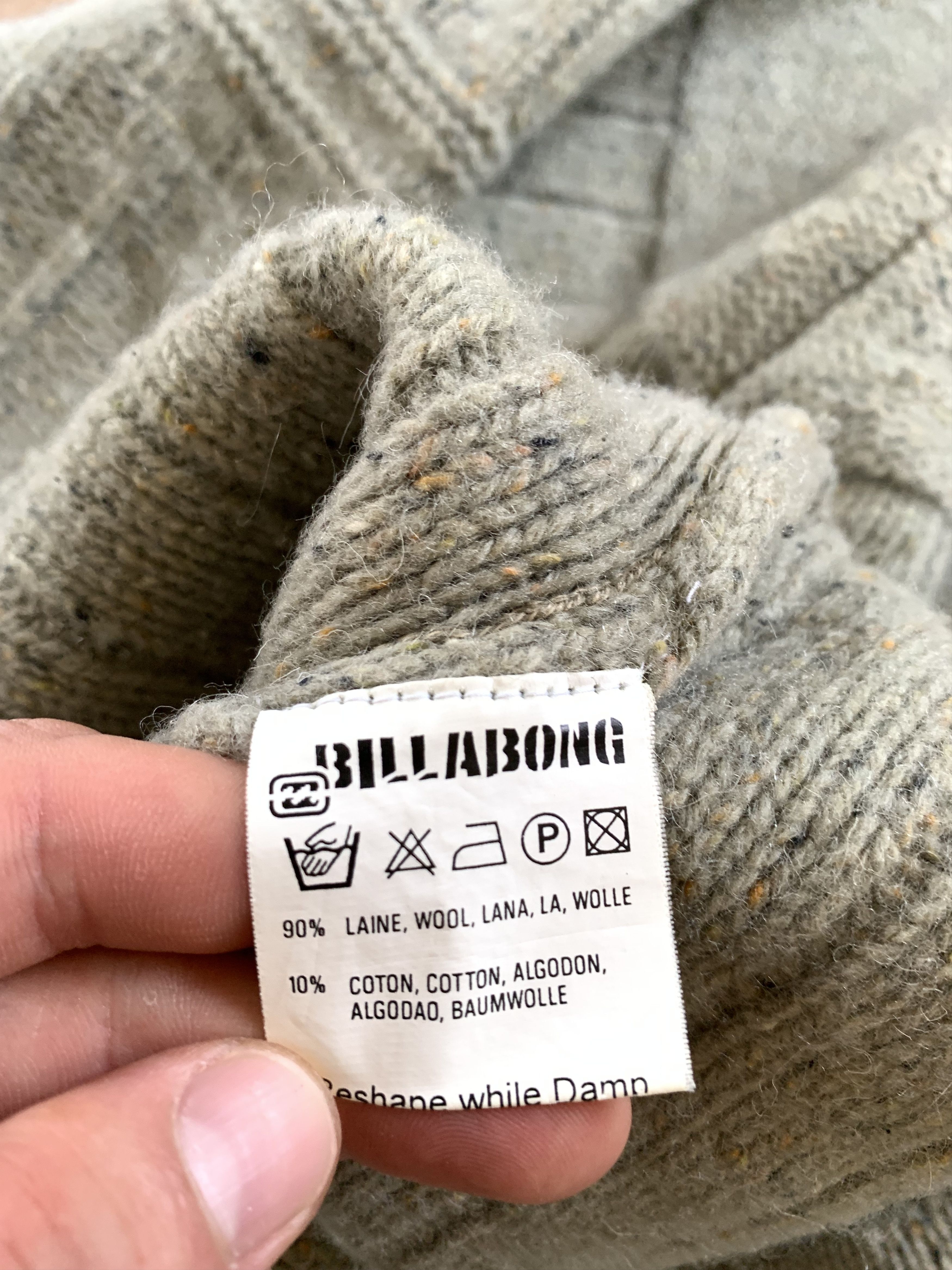 Billabong × Vintage Billabong Vintage Heavy Knit Wool Sweater Size US L / EU 52-54 / 3 - 8 Thumbnail
