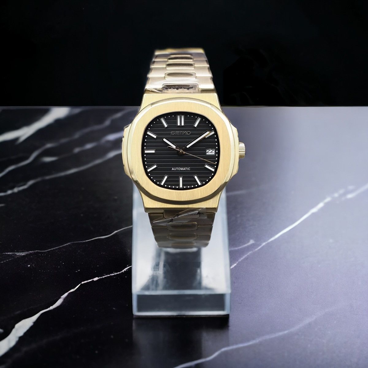 Seiko SEIKO V145-0AX0 Solar Titanium Men's Watch Black Dial (JDM