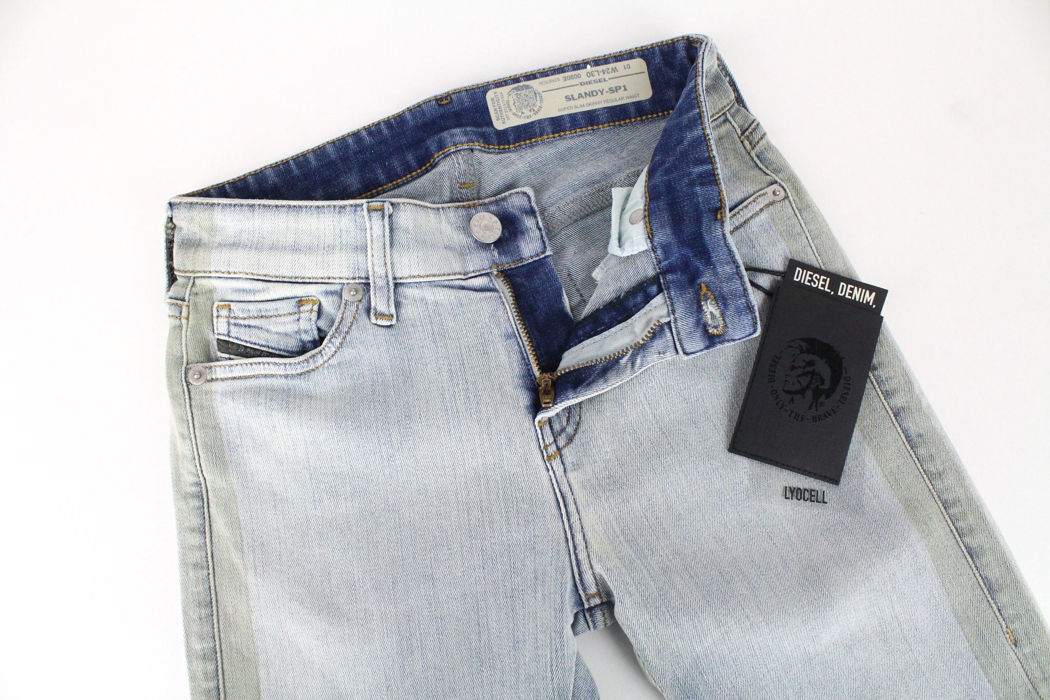 Diesel SLANDY-SP1 0090E W24/L30 Blue Girls Jeans 72314 Size 24" / US 00 / IT 34 - 4 Thumbnail