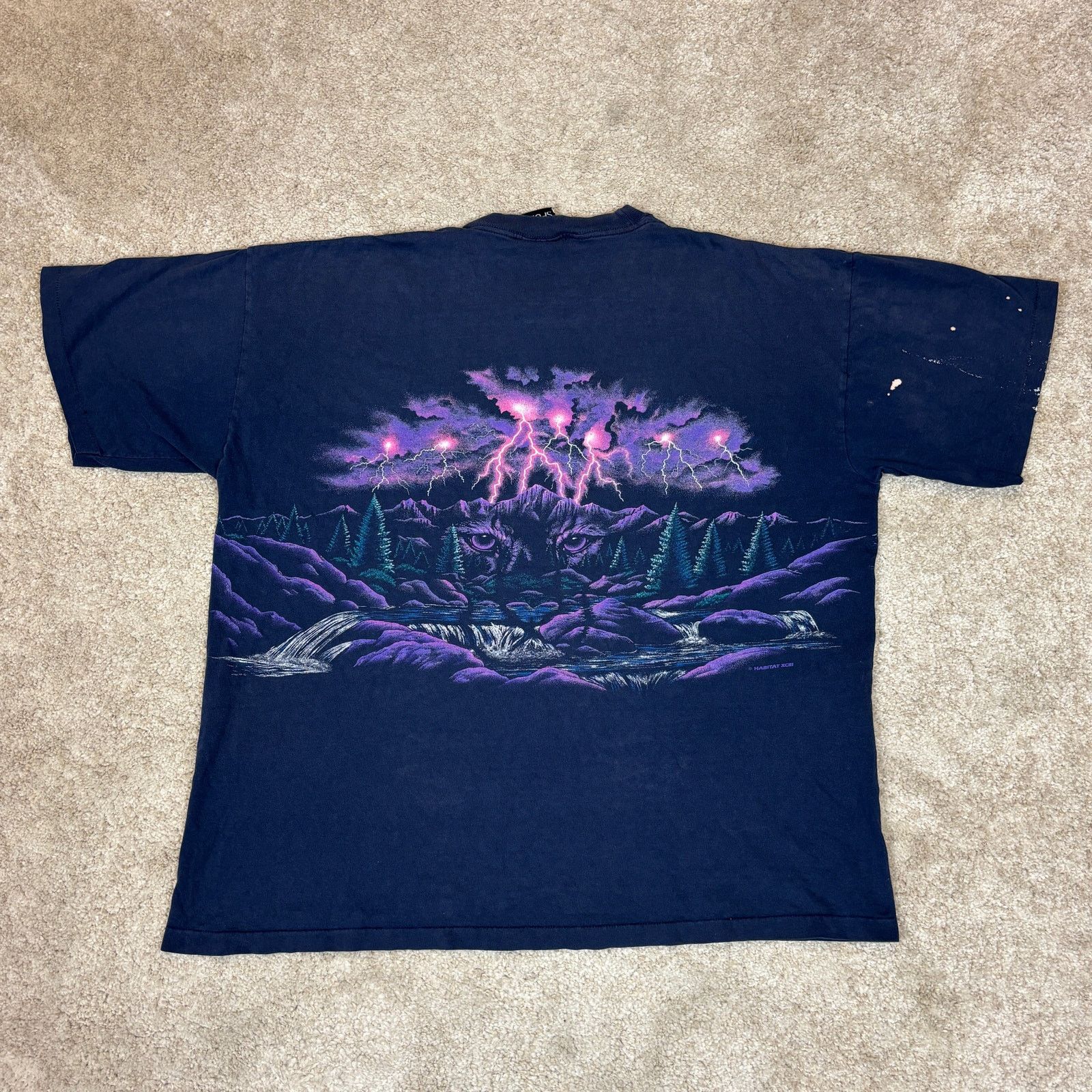 Vintage Vintage 90s Shoshone Falls Idaho Wolf Lighting AOP Shirt XL Size US XL / EU 56 / 4 - 3 Thumbnail