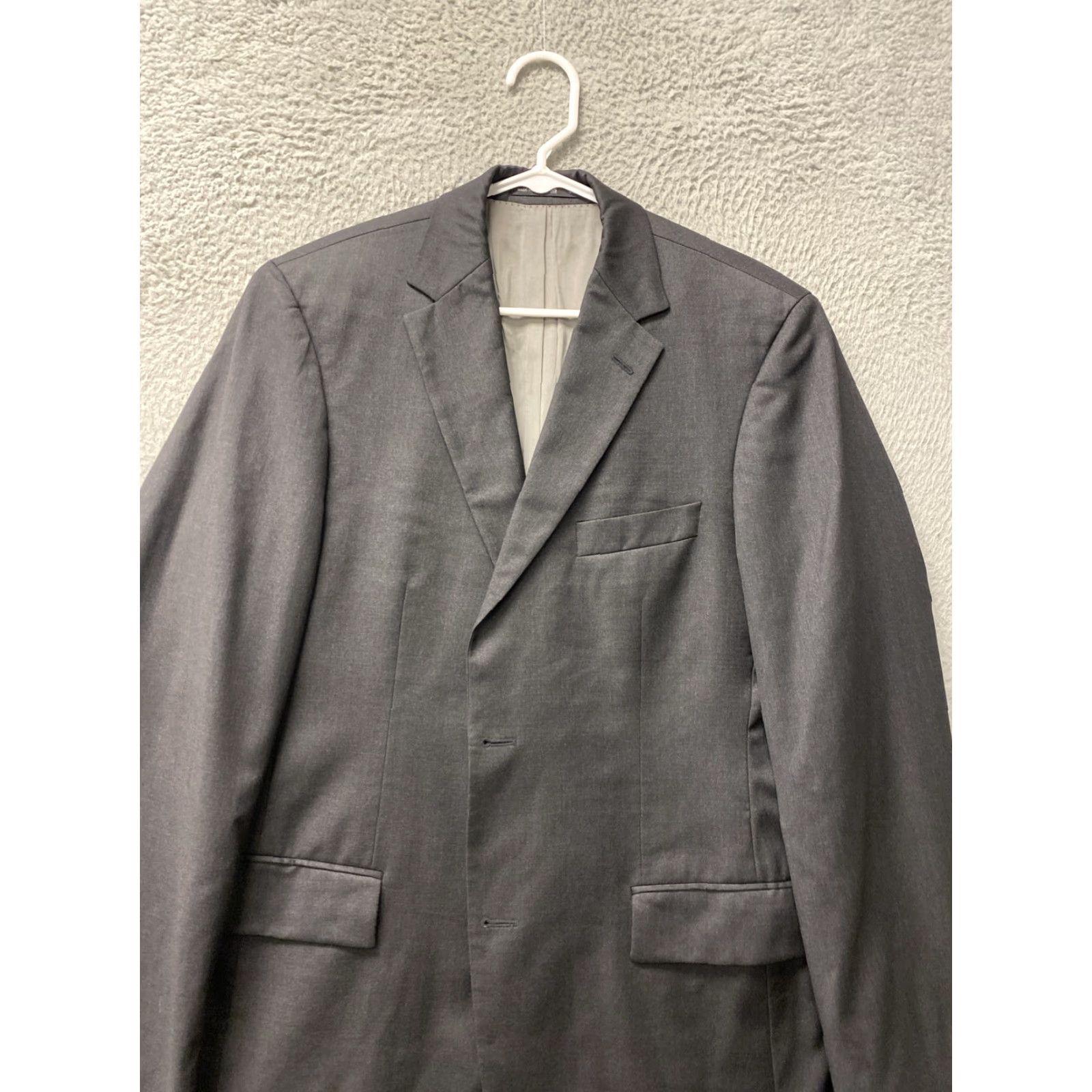 Hugo Boss HUGO BOSS VINTAGE Blazer Mens 38R Gray Tweed 2 Button Regular Fit Size 38R - 2 Thumbnail