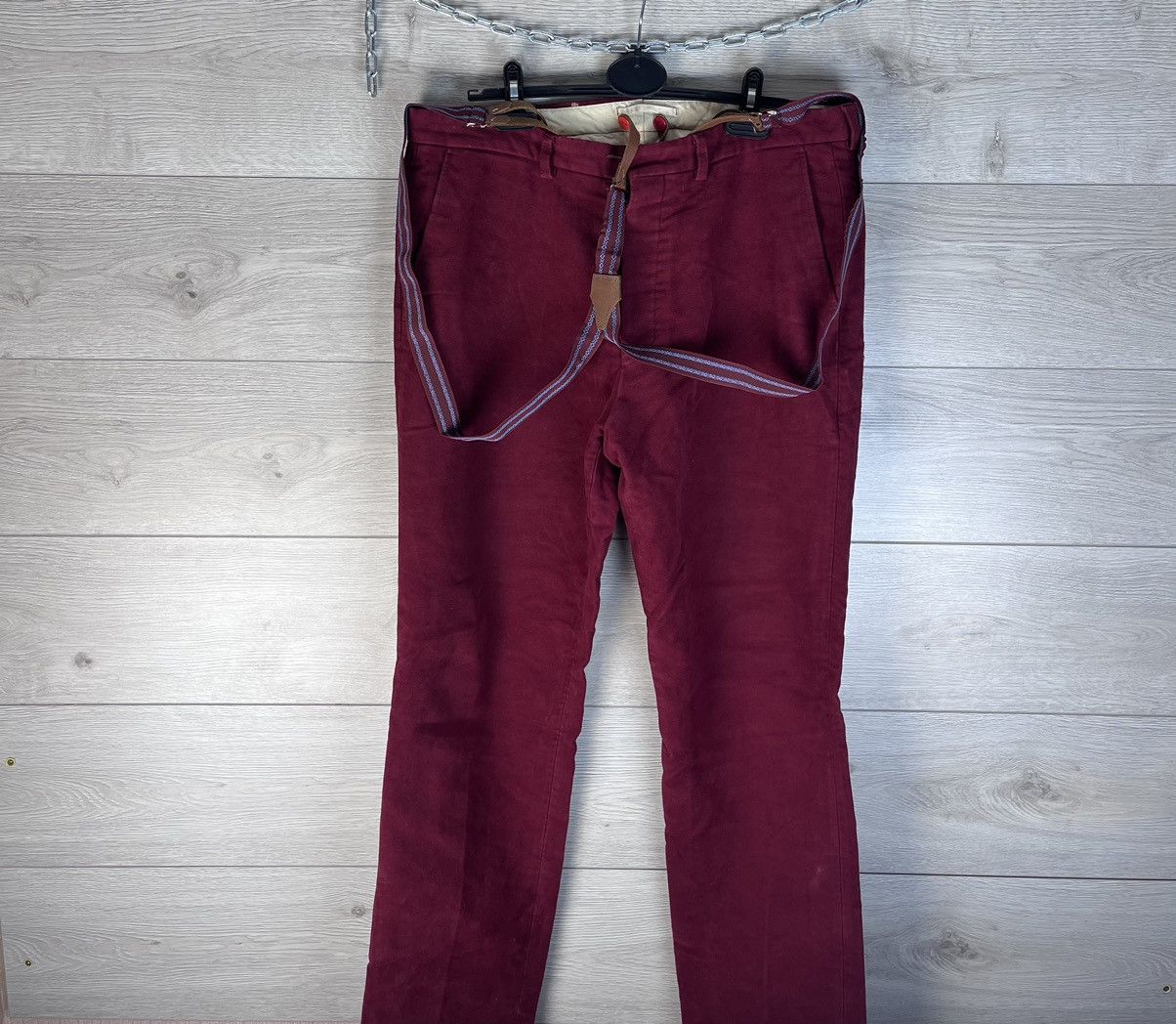 Hackett Corduroy Trousers with Suspenders Hackett All cotton size 36 Size US 36 / EU 52 - 1 Thumbnail