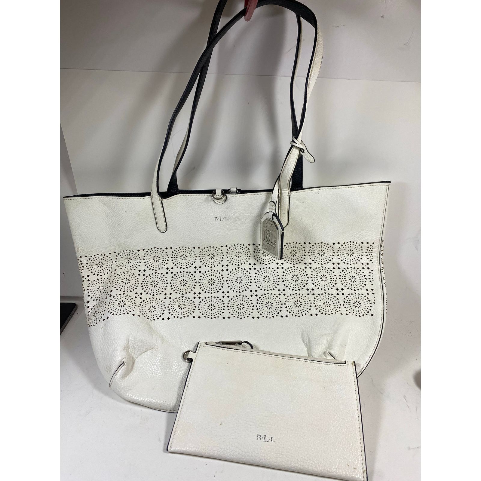 Ralph Lauren Ralph Lauren Perforated Chatilly II Classic Bag w/ Wallet Size ONE SIZE - 1 Thumbnail